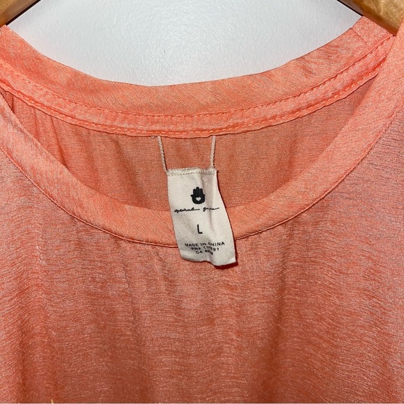 Spiritual Gangster x Peloton Muscle Tee Women’s Large Orange Pink Sleeveless - Picture 7 of 9